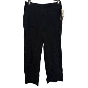 Briggs Womens Petite Comfort Waistband Slimming Black Pants 12P Relaxed Fit Mode